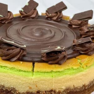 Grasshopper Cheese Cake from Corina Bakery Tacoma