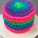 Bright Ribbon Cake